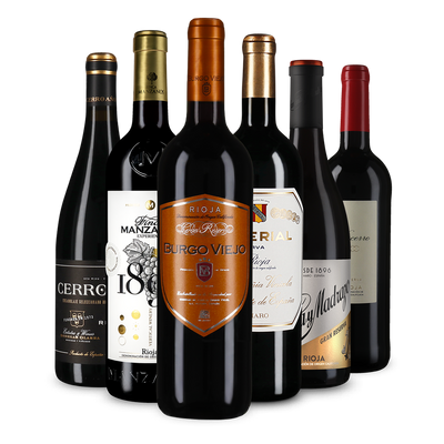 6x1 Wine in Black 'Rioja te quiero'-Set