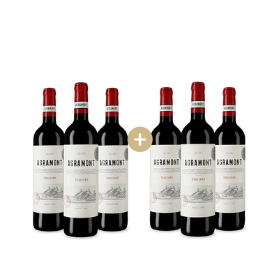 3+3 Flaschen Agramont Graciano 2021