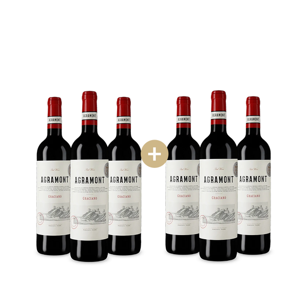 3+3 Flaschen Agramont Graciano 2021