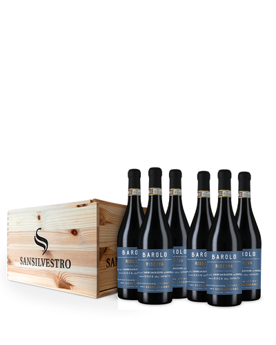 6 Flaschen Barolo Riserva 2016 in der Holzkiste