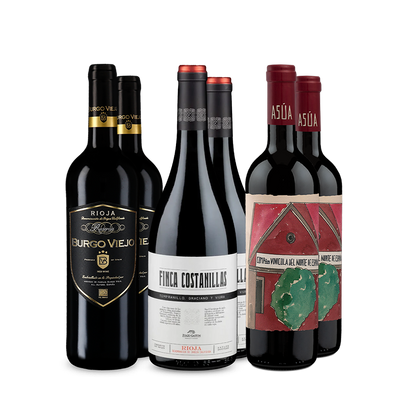 Spanische Rotwein-Punktestars im 3x2-Set
