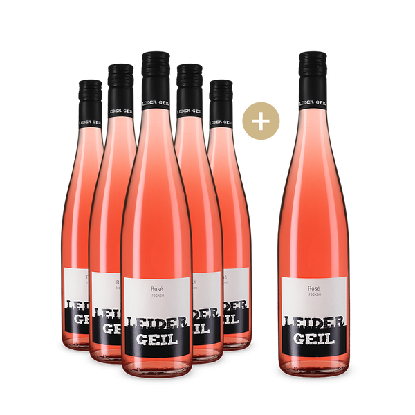 5+1 Flaschen LEIDER GEIL Rosé trocken 2023