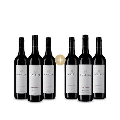 3+3 Flaschen Hollick Estate Coonawarra Red Ridge Shiraz / Cabernet 2021