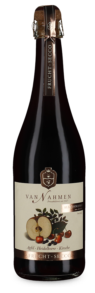 Apfel Heidelbeere Kirsche Fruchtsecco 2023 alkoholfrei