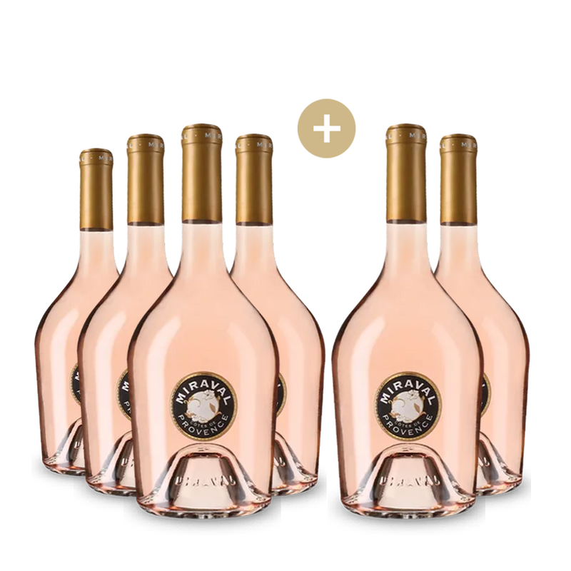 4+2 Flaschen Miraval Côtes de Provence Rosé 2024