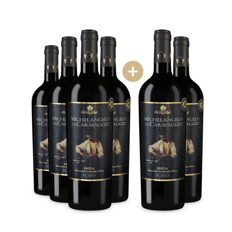 4+2 Flaschen Michelangelo da Caravaggio Emilia Romagna Rosso 2022