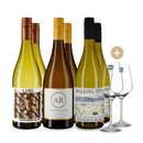 3x2 Flaschen Sauvignon Blanc: Neuseeland-Genuss im Set + 2 Weingläser